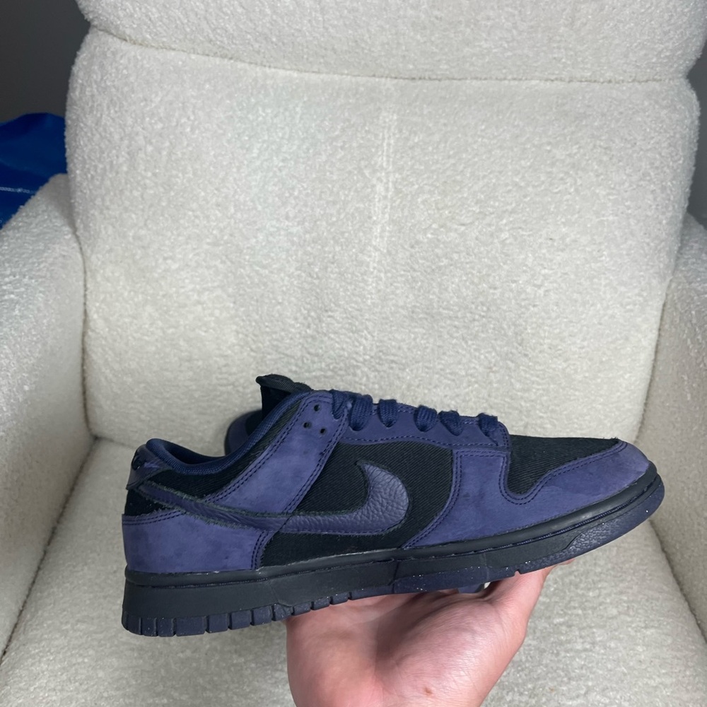 Nike Dunk Low Purple Ink Men's Black and Purple Sneakers 8M 9.5W used rep box